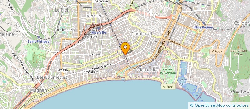 localisation de l'entreprise A.M.S à NICE