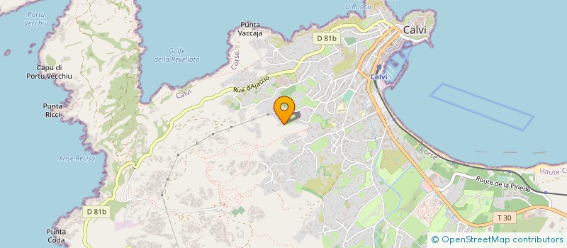 localisation de l'entreprise A.M.S. à CALVI