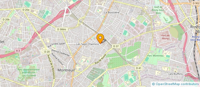 localisation de l'entreprise A.M.S  PARIS