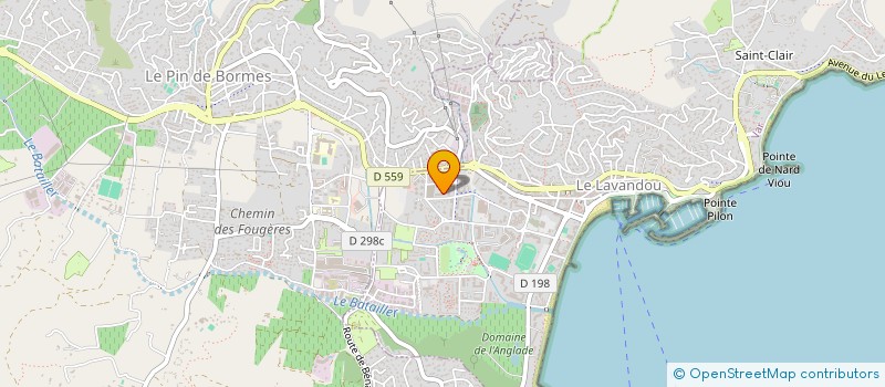 localisation de l'entreprise A.M.S à LE LAVANDOU