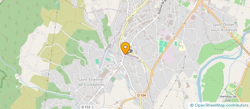 localisation de l'entreprise A.M.S.DISTRIB  AUBENAS