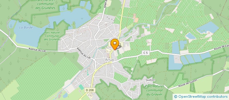 localisation de l'entreprise A.M.S.J  ARSAC