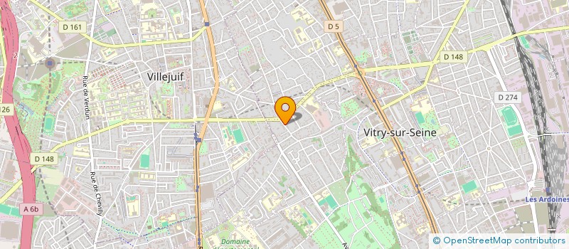 localisation de l'entreprise A M S N  VITRY-SUR-SEINE