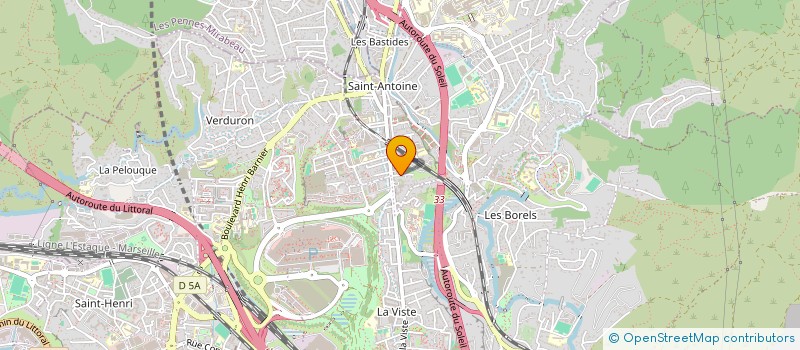 localisation de l'entreprise A.M. SOINS A DOMICILE à MARSEILLE