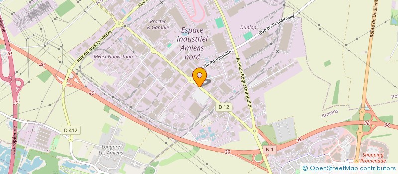 localisation de l'entreprise A.M.T. à AMIENS