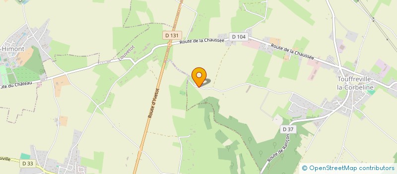 localisation de l'entreprise A.M.T.  TOUFFREVILLE-LA-CORBELINE