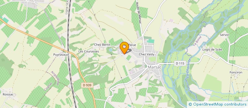 localisation de l'entreprise A.M.T  MARSAC