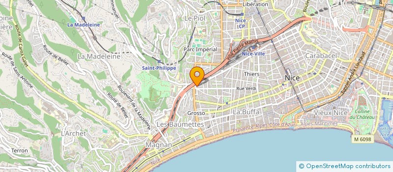 localisation de l'entreprise A.M.T.B INVEST à NICE