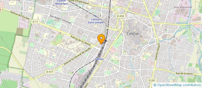 localisation de l'entreprise A.M.T. BATIMENT  COLMAR