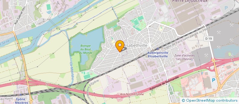 localisation de l'entreprise A.M.T. COUVERTURE  ANDRESY