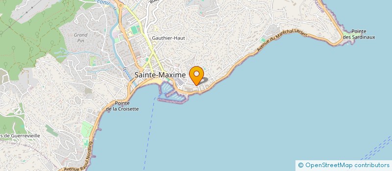 localisation de l'entreprise A.M.T ET ASSOCIES à SAINTE-MAXIME