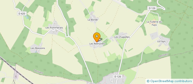 localisation de l'entreprise A. M. T. F à CERISIERS
