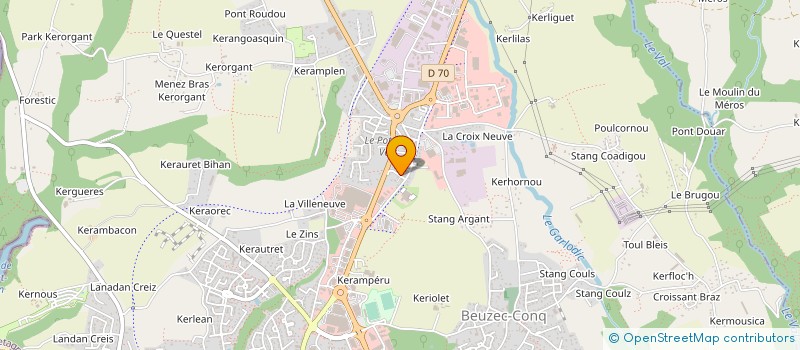 localisation de l'entreprise A.M.T.S. LE FELLIC  CONCARNEAU