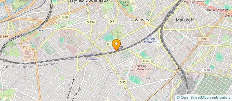 localisation de l'entreprise A & M TAXI à VANVES