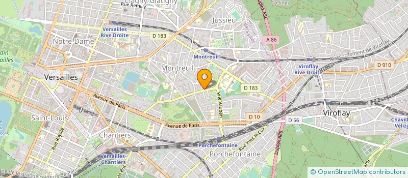 localisation de l'entreprise A.M.U.S.A.R.T à VERSAILLES