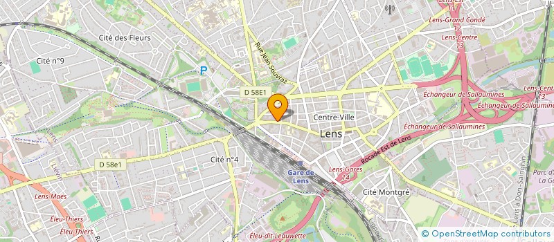localisation de l'entreprise A M V à LENS