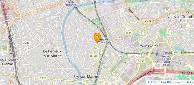 localisation de l'entreprise A M V à BRY-SUR-MARNE