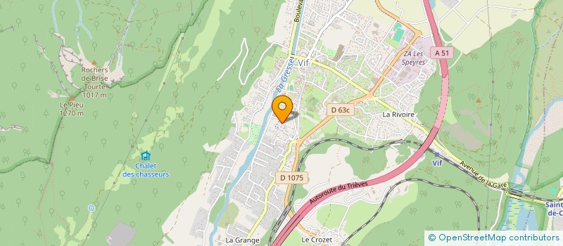 localisation de l'entreprise A.M.V.E à VIF