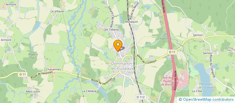 localisation de l'entreprise A.M.V.R POUPON CARRELAGES  DOMMARTIN-LES-CUISEAUX