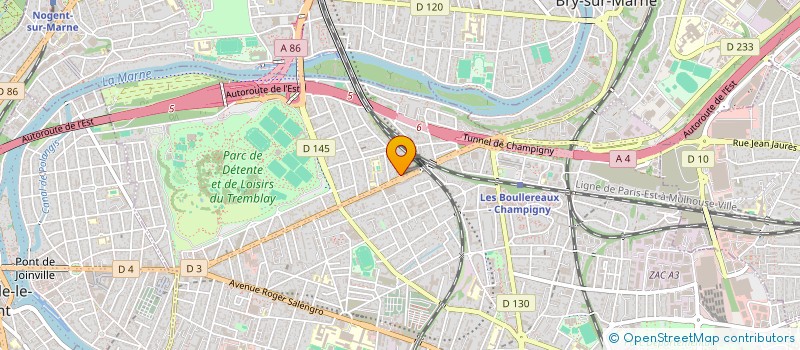 localisation de l'entreprise A M V RENOVATION à CHAMPIGNY-SUR-MARNE