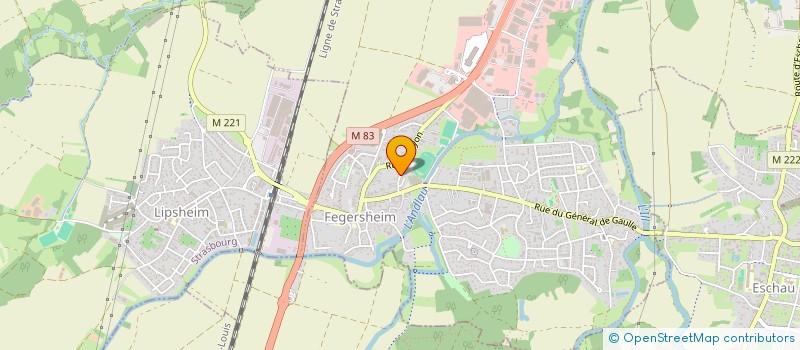 localisation de l'entreprise A.M. WERNER  FEGERSHEIM