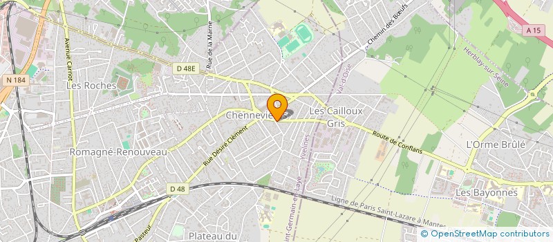 localisation de l'entreprise A MA CAMPAGNE ETABLISSEMENTS LEVEDER  CONFLANS-SAINTE-HONORINE