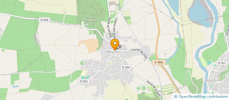 localisation de l'entreprise A MA RE'CREATION  MEYNES