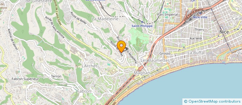 localisation de l'entreprise A MANGER POUR TOUS à NICE