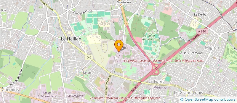 localisation de l'entreprise A.MANIEU  EYSINES