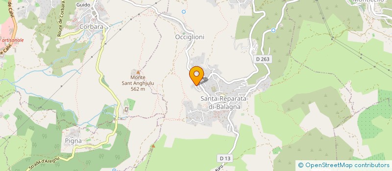 localisation de l'entreprise A MANNA à SANTA-REPARATA-DI-BALAGNA