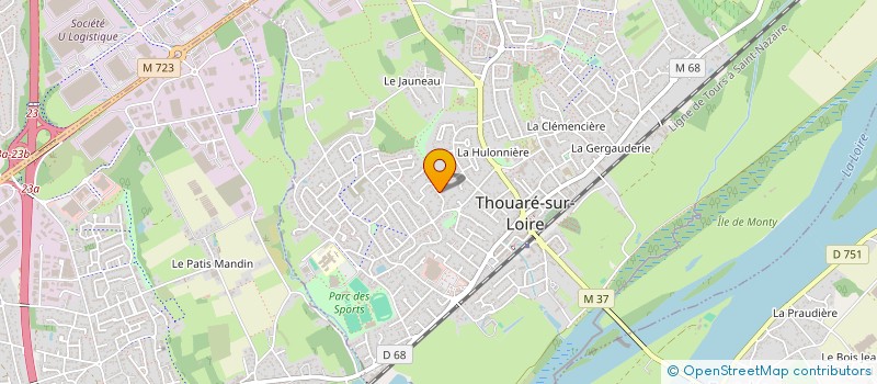 localisation de l'entreprise A.MARCADIER CONSEILS  THOUARE-SUR-LOIRE