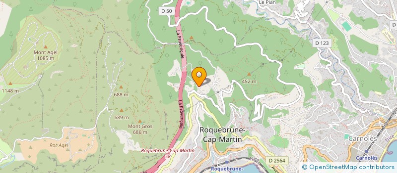localisation de l'entreprise A MARE à ROQUEBRUNE-CAP-MARTIN