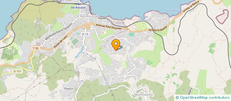 localisation de l'entreprise A MARELLA à L'ILE ROUSSE
