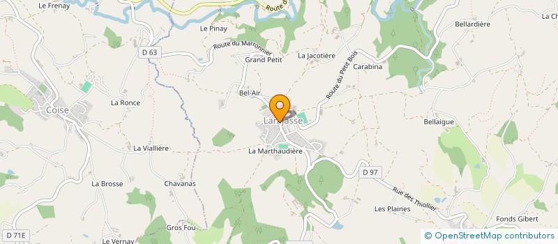 localisation de l'entreprise A. MARTIN à LARAJASSE