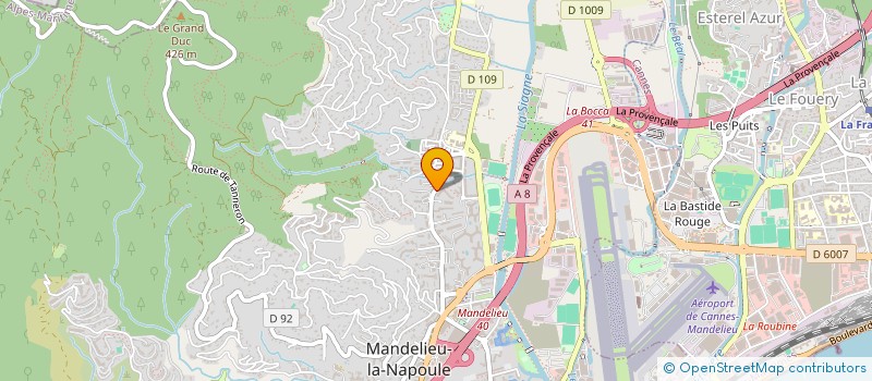 localisation de l'entreprise A.MELDIS à MANDELIEU-LA-NAPOULE