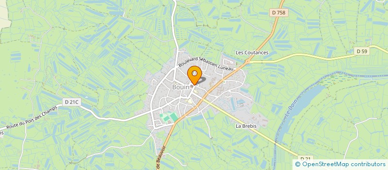 localisation de l'entreprise A'MELISSE COIFFURE  BOUIN