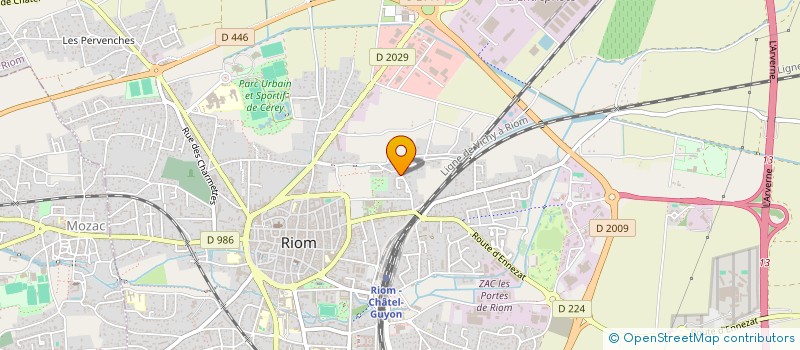 localisation de l'entreprise A METAUX DUPECHOT  RIOM