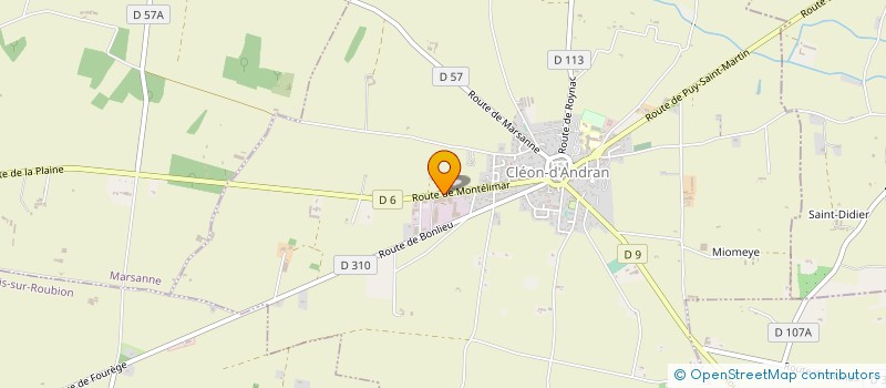 localisation de l'entreprise A MI-BOIS CONSTRUCTEURS à CLEON D'ANDRAN