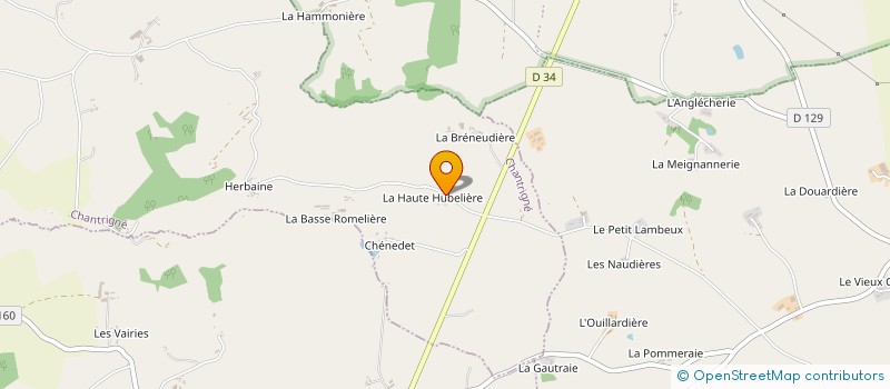 localisation de l'entreprise A.MILLET LAVAGE  CHANTRIGNE