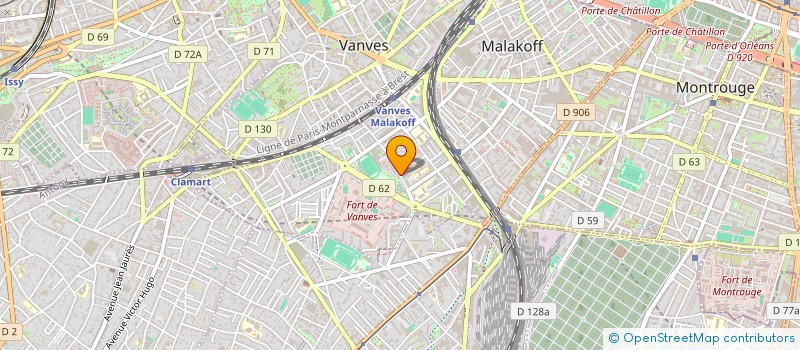 localisation de l'entreprise A.MINERALS  MALAKOFF