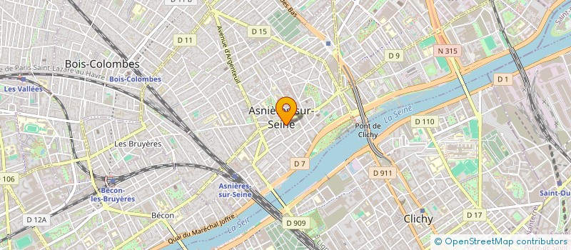 localisation de l'entreprise A.MITHA  ASNIERES-SUR-SEINE