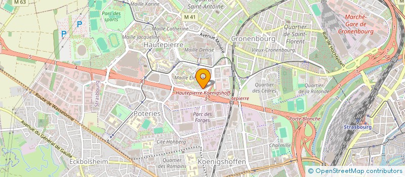 localisation de l'entreprise A&MK à STRASBOURG