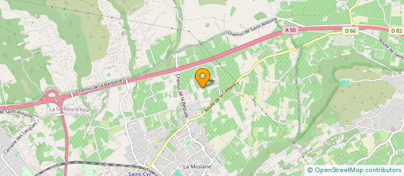 localisation de l'entreprise A&MO CONSEIL  SAINT-CYR-SUR-MER