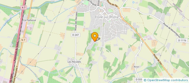 localisation de l'entreprise A MON ETOILE  ETOILE-SUR-RHONE