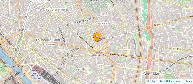 localisation de l'entreprise A.MONDIAL à PARIS