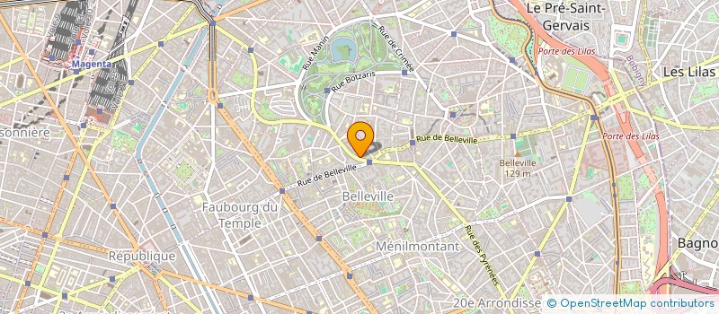 localisation de l'entreprise A. MOREAU E. DOKHELAR LMNP 1  PARIS