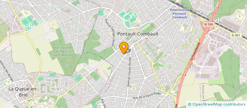 localisation de l'entreprise A. MOREIRA SARL à PONTAULT-COMBAULT