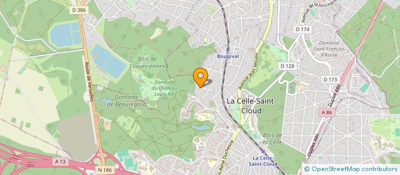 localisation de l'entreprise A.MORVAN  LA CELLE-SAINT-CLOUD