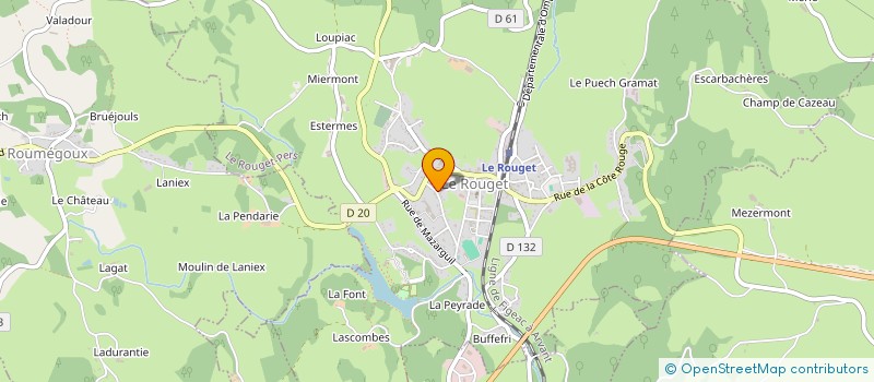 localisation de l'entreprise A MOTS DECOUVERTS à LE ROUGET-PERS