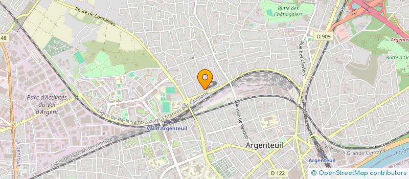 localisation de l'entreprise A.MPSA  ARGENTEUIL